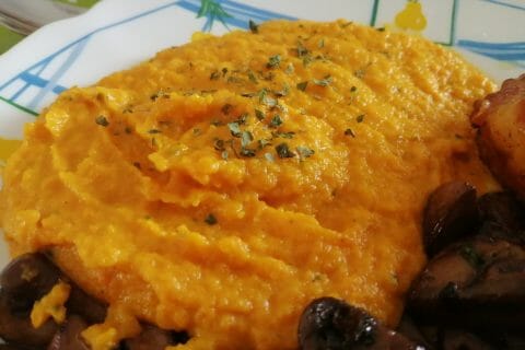 Cliquez pour zoomer ! Purée de pommes de terre et patates douces Thermomix par tartinepouki