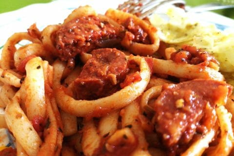 Cliquez pour zoomer ! Penne au chorizo Thermomix par tartinepouki