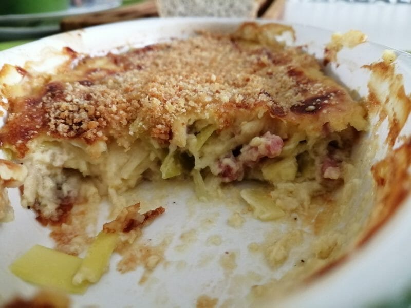 Cliquez pour zoomer ! Clafoutis de poireaux et lardons Thermomix par tartinepouki