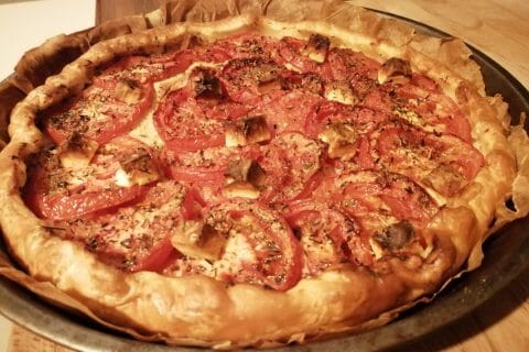 Cliquez pour zoomer ! Tarte tomates et amandes Thermomix par tartinepouki