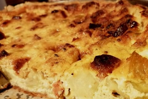 Cliquez pour zoomer ! Quiche aux choux de Bruxelles et lardons Thermomix par tartinepouki