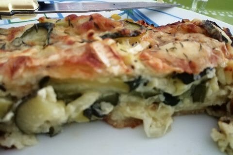 Cliquez pour zoomer ! Gratin de courgettes au chèvre Thermomix par tartinepouki