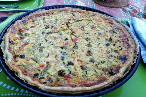 Cliquez pour zoomer ! Tarte salée aux légumes d’été Thermomix par tartinepouki