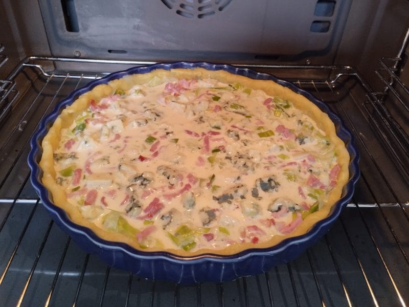 Cliquez pour zoomer ! Flamiche aux poireaux et gorgonzola Thermomix par davetaudrey