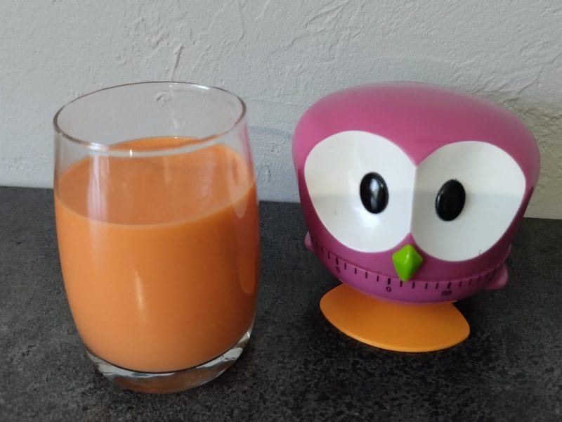 Cliquez pour zoomer ! Gaspacho pomme, tomate et concombre Thermomix par davetaudrey