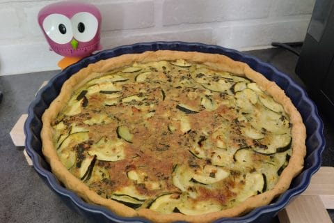 Cliquez pour zoomer ! Tarte aux courgettes et au pesto Thermomix par davetaudrey