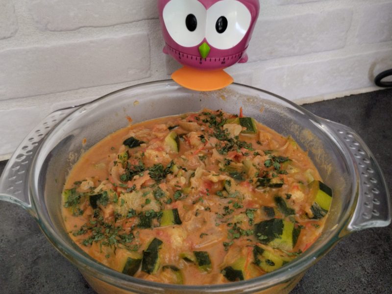 Cliquez pour zoomer ! Curry de courgettes au lait de coco Thermomix par davetaudrey