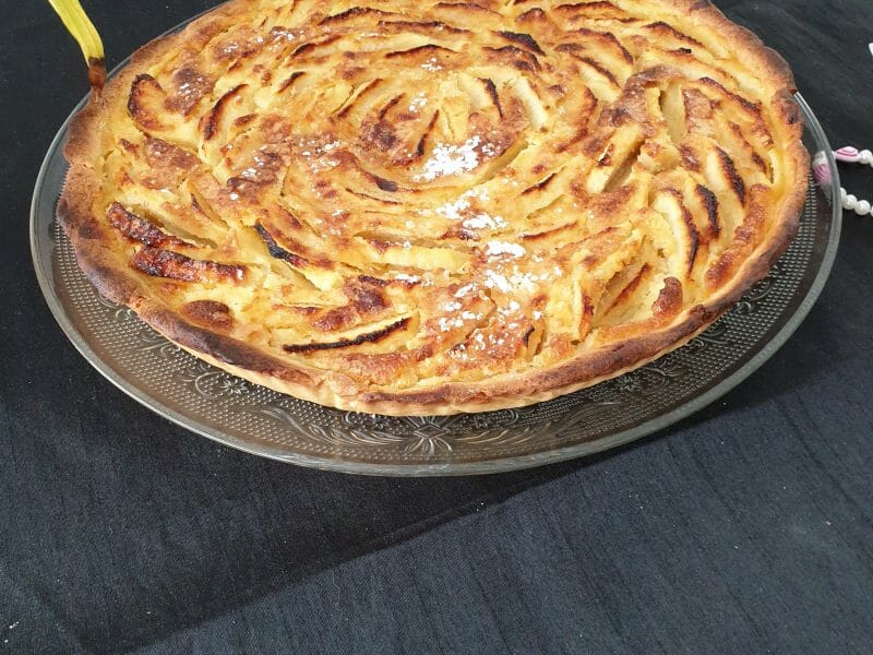 Cliquez pour zoomer ! Tarte normande aux pommes Thermomix par mel_18
