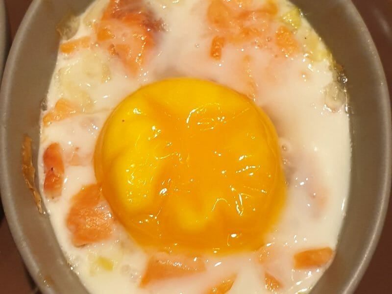 Cliquez pour zoomer ! Oeufs cocotte poireaux et saumon fumé Thermomix par havana06