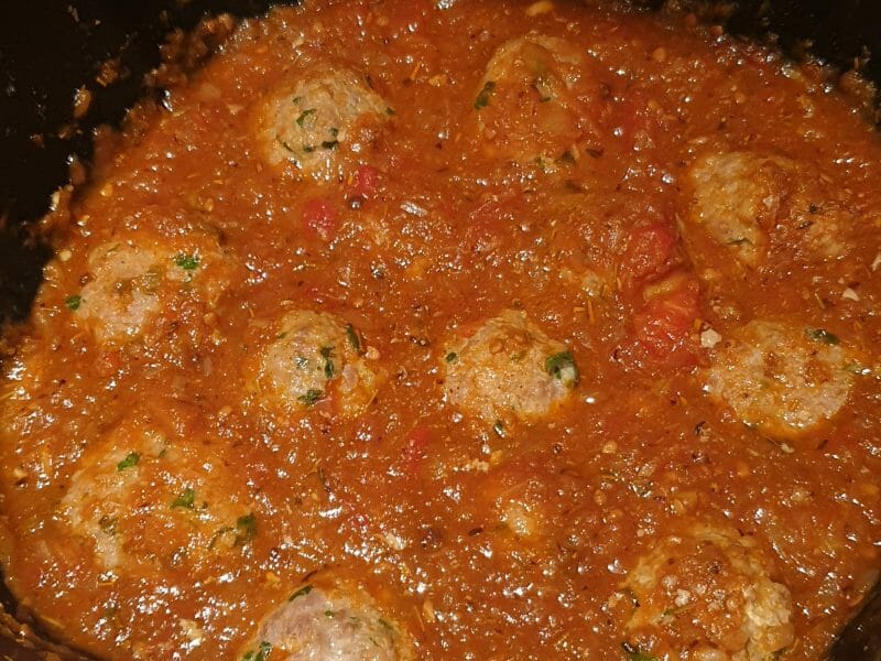 Cliquez pour zoomer ! Boulettes de viandes à la sauce tomate Thermomix par havana06