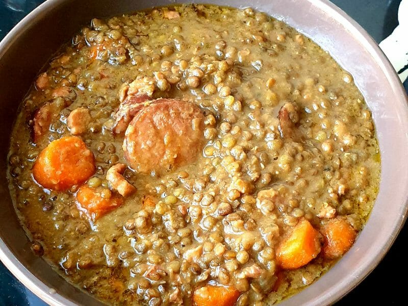 Cliquez pour zoomer ! Lentilles et ses saucisses Thermomix par havana06