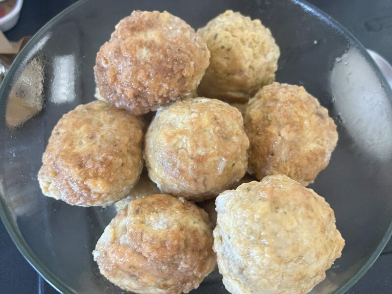 Cliquez pour zoomer ! Boulettes de poulet aux olives Thermomix par mimiuz