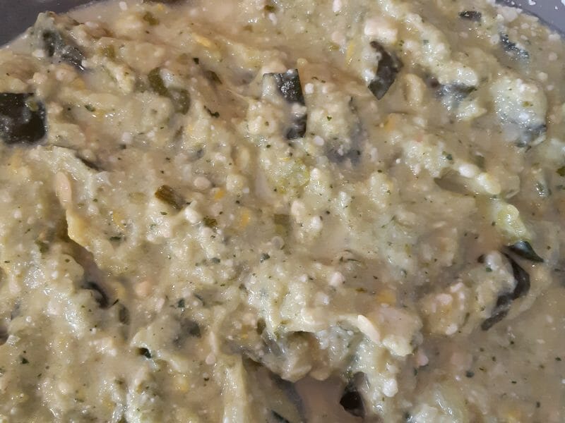 Cliquez pour zoomer ! Crumble courgettes, basilic et parmesan Thermomix par ceciled35