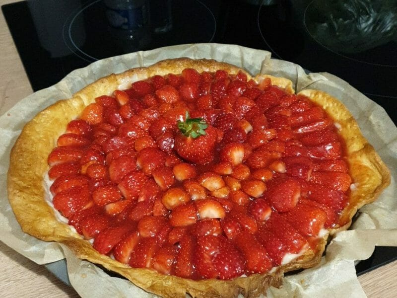 Cliquez pour zoomer ! Tarte aux fraises Thermomix par nanie733