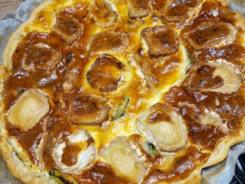 Cliquez pour zoomer ! Tarte courgettes, chèvre et pignons de pin Thermomix par nanie733