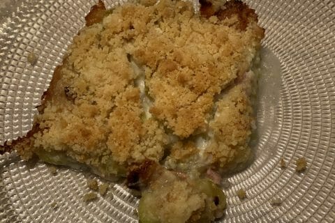 Cliquez pour zoomer ! Crumble courgettes, chèvre et lardons Thermomix par ise25