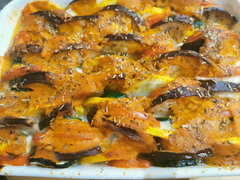 Cliquez pour zoomer ! Tian de légumes et mozarella Thermomix par melodie34