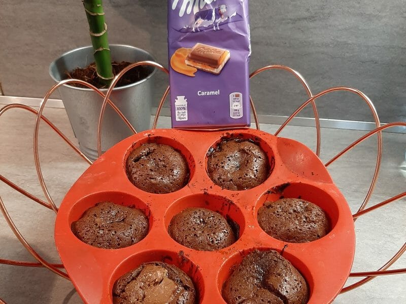 Cliquez pour zoomer ! Moelleux au chocolat cœur fondant Thermomix par Lauryne