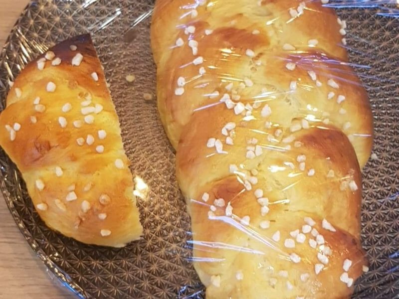 Cliquez pour zoomer ! Brioche tressée à la mie filante Thermomix par kinou79