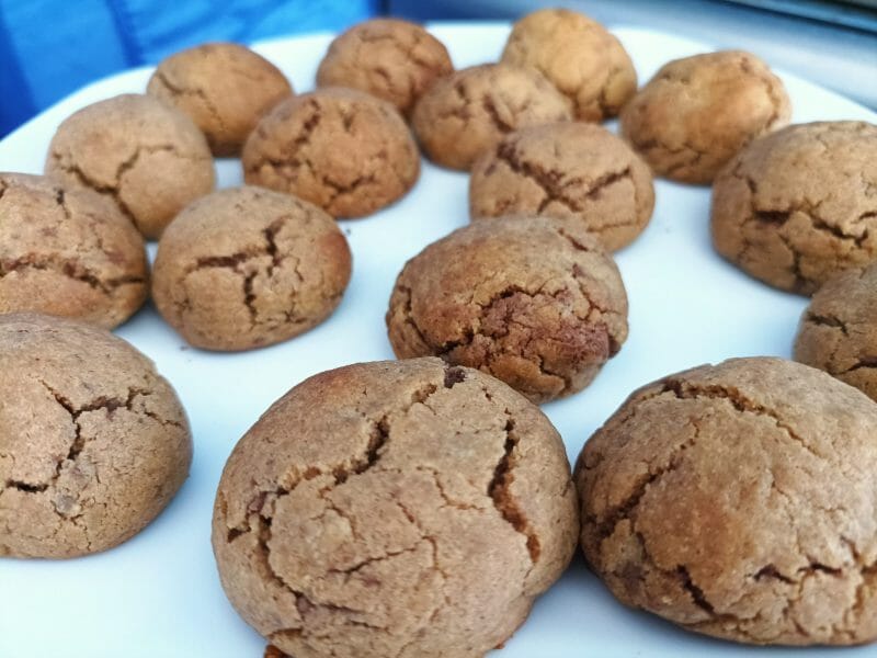 Cliquez pour zoomer ! Cookies beurre de cacahuète et pépites de chocolat Thermomix par kun
