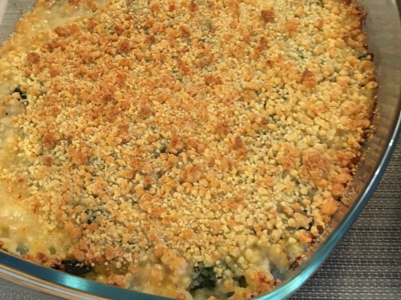 Cliquez pour zoomer ! Crumble poulet, courgettes et parmesan Thermomix par marielbdm