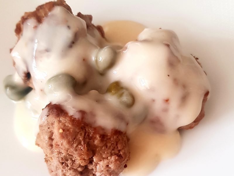 Cliquez pour zoomer ! Boulettes de viande sauce aux câpres Thermomix par nita19