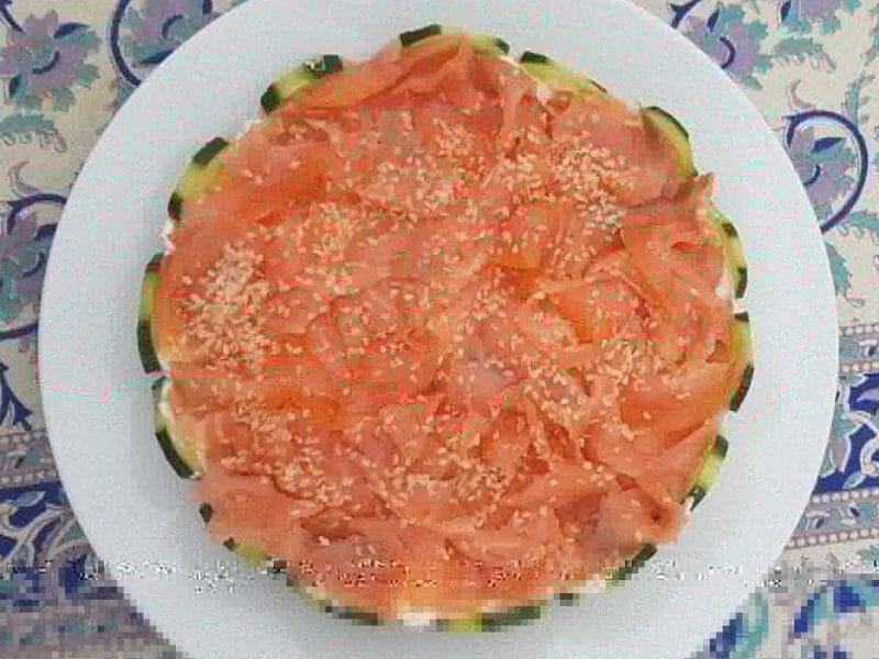 Cliquez pour zoomer ! Cheesecake au saumon sans cuisson Thermomix par nita19