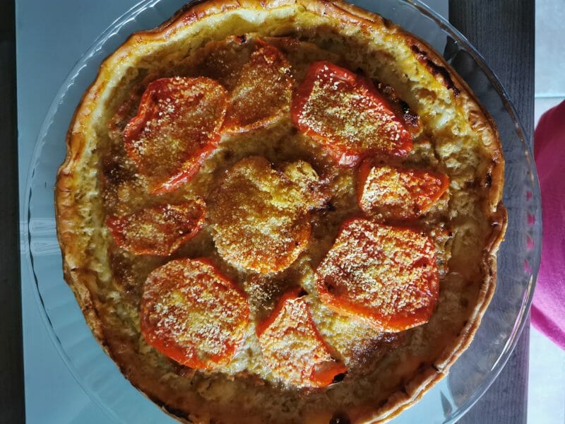 Cliquez pour zoomer ! Tarte salée façon tomates farcies Thermomix par Sab