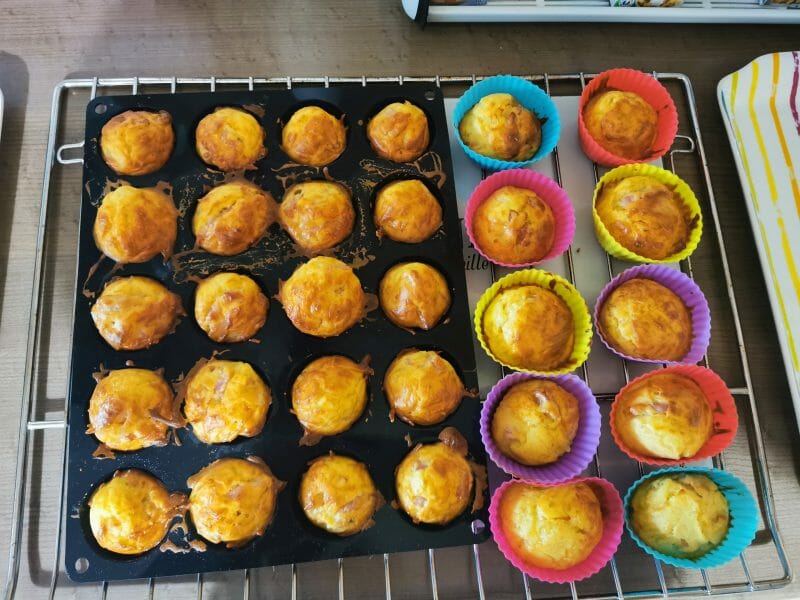 Cliquez pour zoomer ! Mini muffins au comté et aux lardons Thermomix par Sab