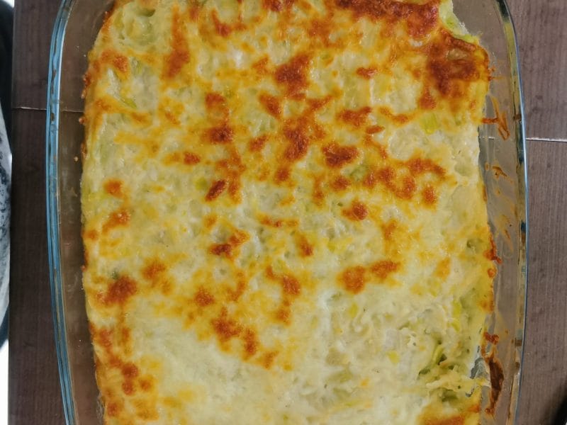 Cliquez pour zoomer ! Gratin de ravioles aux poireaux Thermomix par Sab