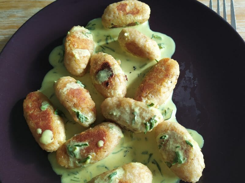 Cliquez pour zoomer ! Capunsei au beurre de sauge – Gnocchi de pain Thermomix par duchessea