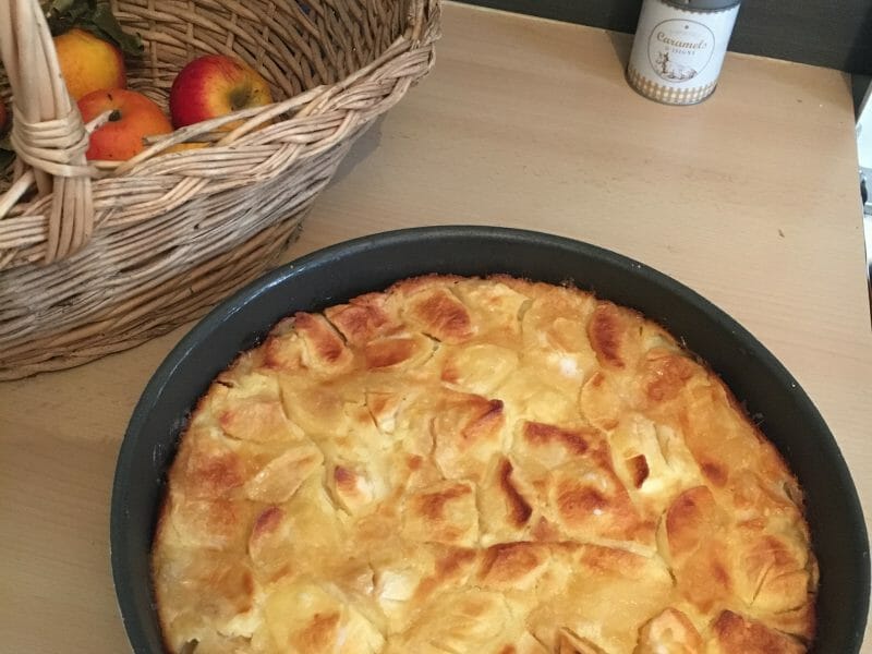 Cliquez pour zoomer ! Flognarde aux pommes (clafoutis aux pommes) Thermomix par alexandra_33