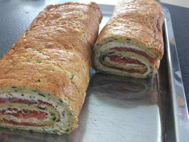Roule Aux Courgettes Et Au Saumon Fume Au Thermomix Cookomix Roule Aux Courgettes Et Au Saumon Fume Au Thermomix Cookomix