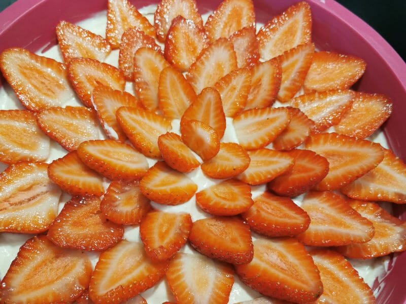 Cliquez pour zoomer ! Tarte aux fraises sans cuisson Thermomix par 12081980