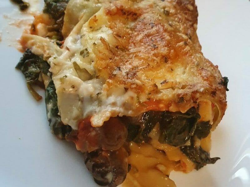 Cliquez pour zoomer ! Lasagnes épinards et chèvre Thermomix par Virg inie