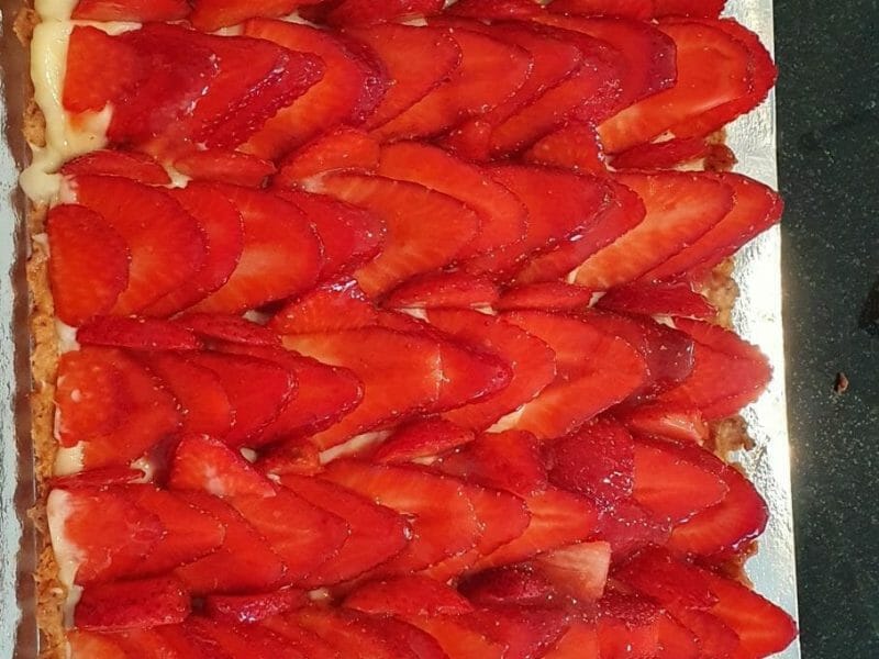 Cliquez pour zoomer ! Tarte aux fraises Thermomix par Virg inie