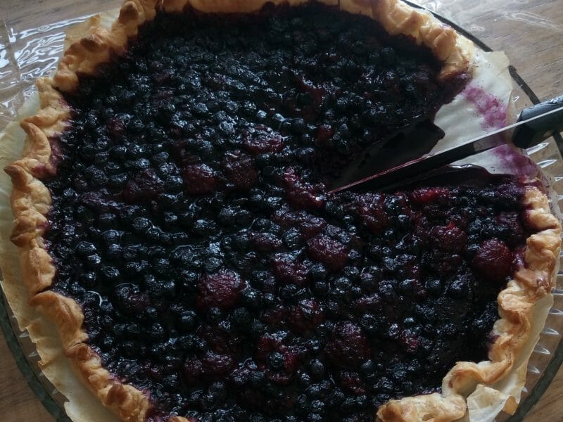 Cliquez pour zoomer ! Tarte aux myrtilles Thermomix par Virg inie