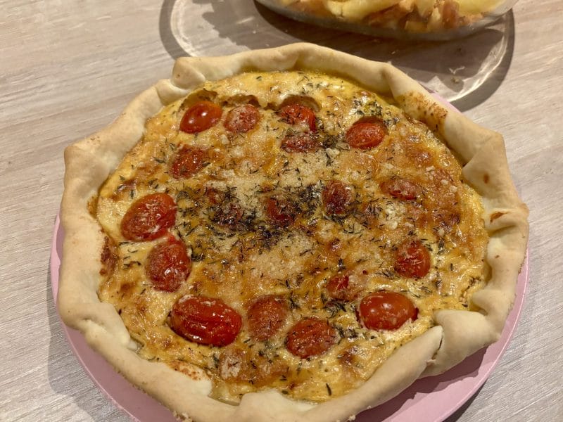 Cliquez pour zoomer ! Tarte aux tomates cerises et parmesan Thermomix par alison89