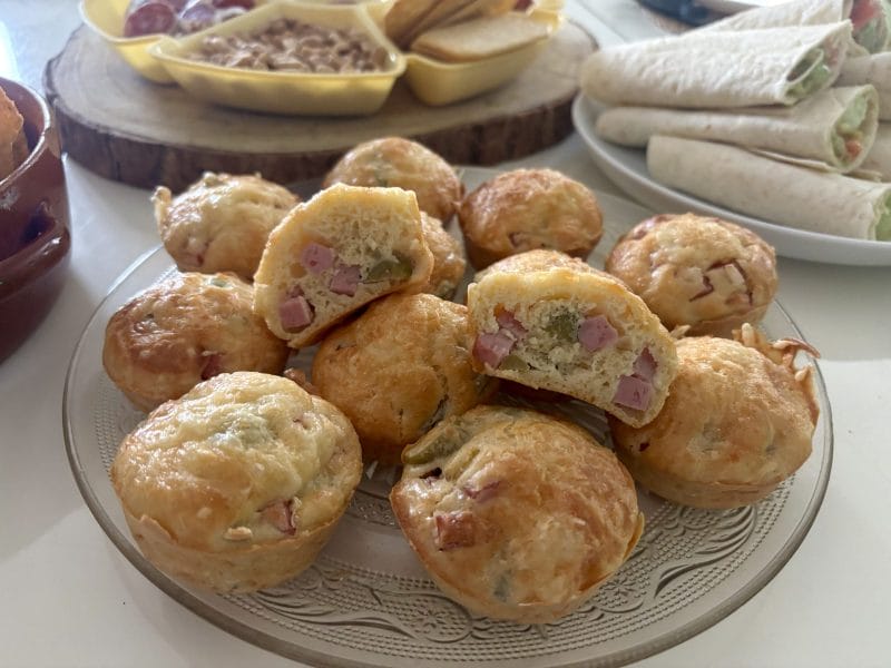 Cliquez pour zoomer ! Mini muffins au jambon et olives vertes Thermomix par alison89