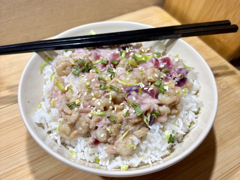 Cliquez pour zoomer ! Crevettes miel sésame au lait de coco Thermomix par alison89