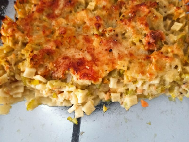 Gratin de crozets et courgettes