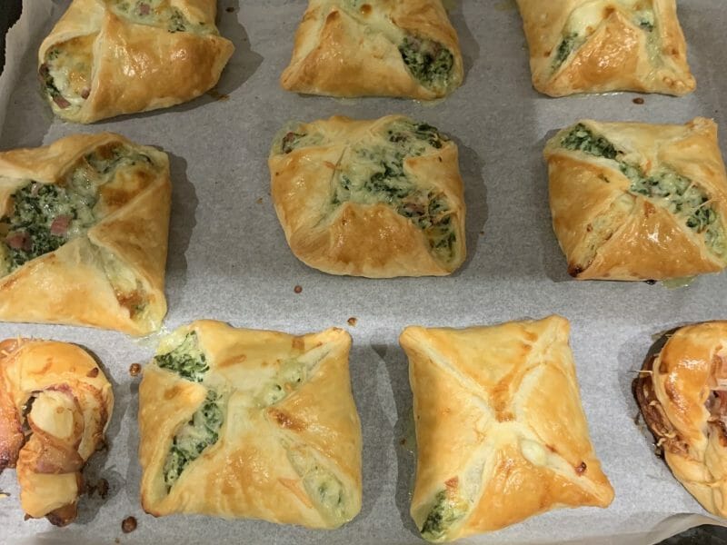 Cliquez pour zoomer ! Paniers feuilletés épinards et jambon Thermomix par adeline_25