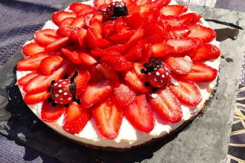 Cliquez pour zoomer ! Tarte aux fraises sans cuisson Thermomix par julieloti26