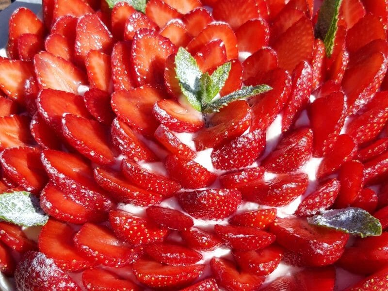 Cliquez pour zoomer ! Tarte aux fraises sans cuisson Thermomix par Anadau_60