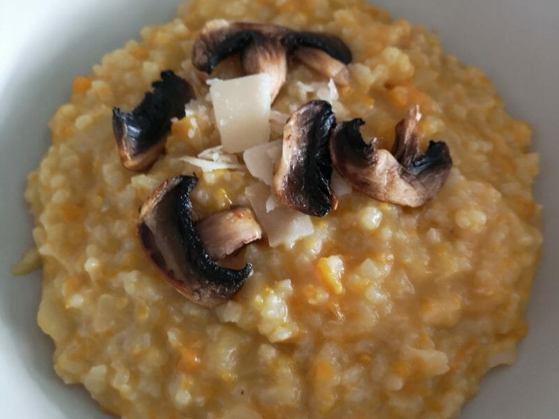 Cliquez pour zoomer ! Risotto de butternut aux châtaignes Thermomix par emilie66