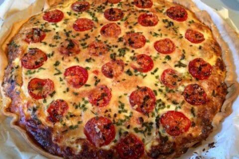 Cliquez pour zoomer ! Tarte au thon, tomate et moutarde Thermomix par Michaelenola