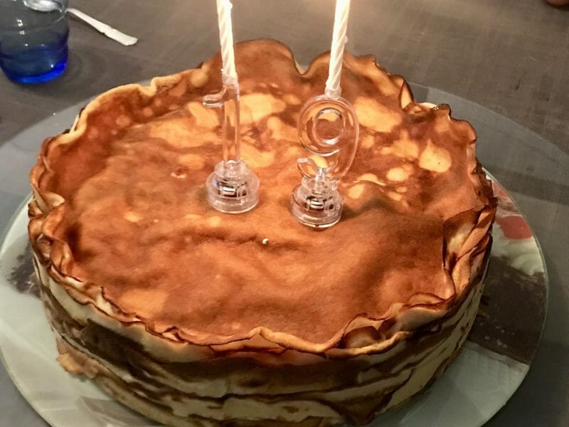 Cliquez pour zoomer ! Gâteau de crêpes à la vanille – Mille crepe cake Thermomix par Michaelenola