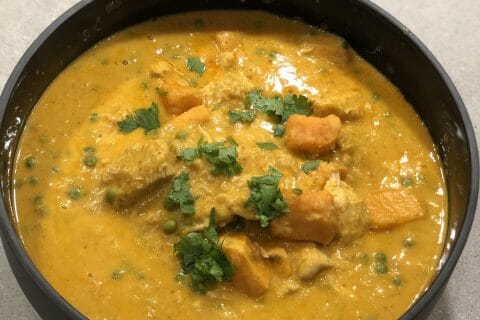 Cliquez pour zoomer ! Curry de poulet aux patates douces Thermomix par nancya