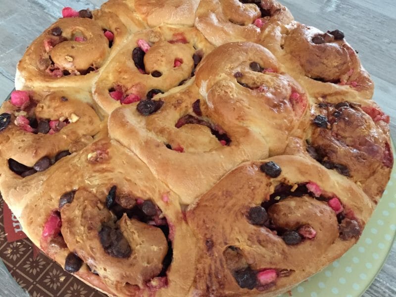 Cliquez pour zoomer ! Brioche aux pralines roses Thermomix par Aliciatoniutti