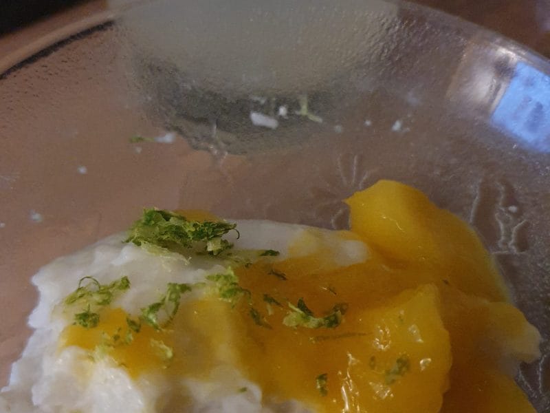 Cliquez pour zoomer ! Riz au lait de coco et mangue Thermomix par Julia8470